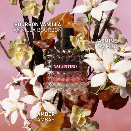 Valentino Born in Roma Donna Intense Eau de Parfum Perfume - 3.4 Fl Oz | Floral ambery with Notes of Vanilla&Jasmine&Amber, Long-lasting perfumes...