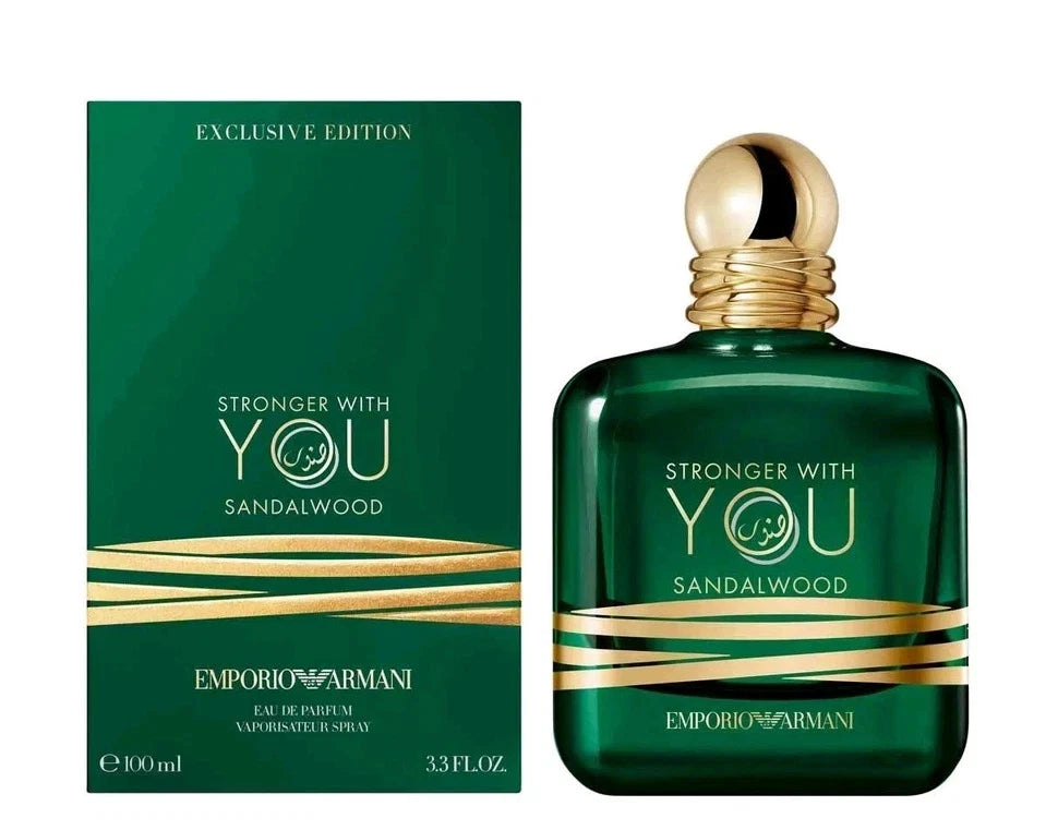 Emporio Armani Stronger With You Sandalwood Eau de Parfum for Men – 100 mL / 3.4 FL OZ