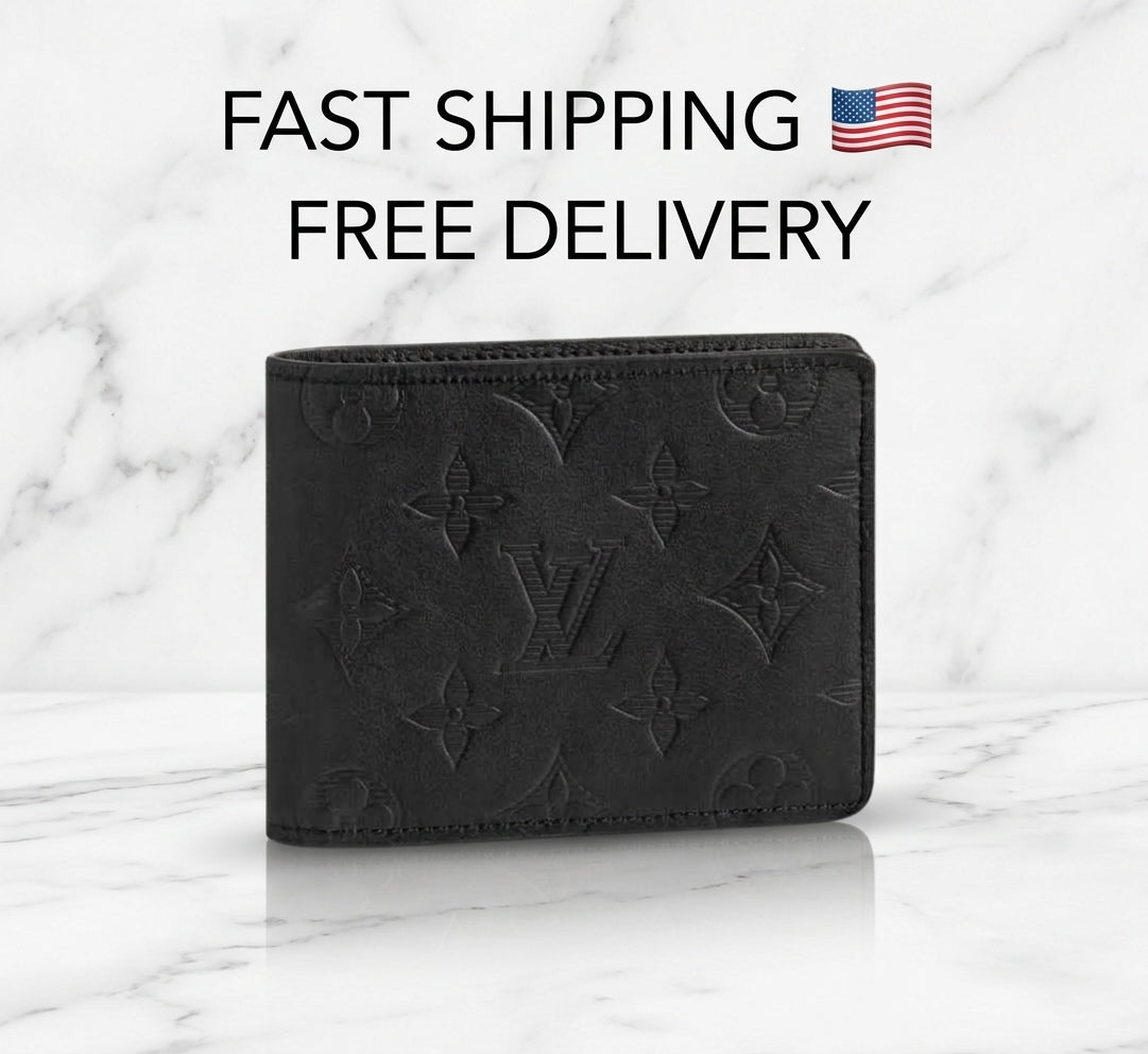 Louis Vuitton Men's Wallet – Monogram Shadow Noir – Black – Box, Dust Bag &amp; COA