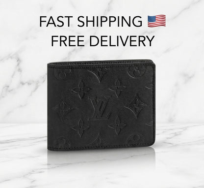 Louis Vuitton Men's Wallet – Monogram Shadow Noir – Black – Box, Dust Bag &amp; COA