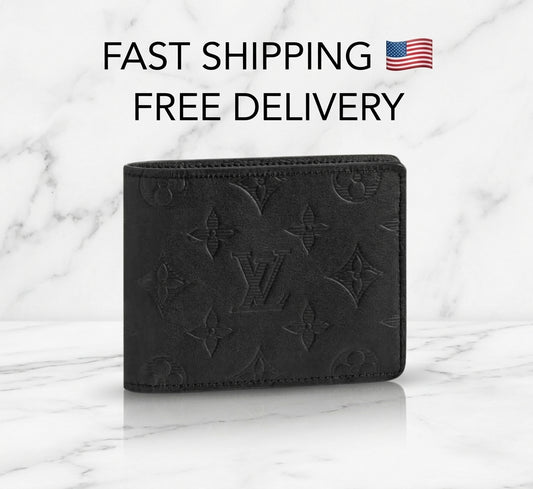 Louis Vuitton Men's Wallet – Monogram Shadow Noir – Black – Box, Dust Bag &amp; COA