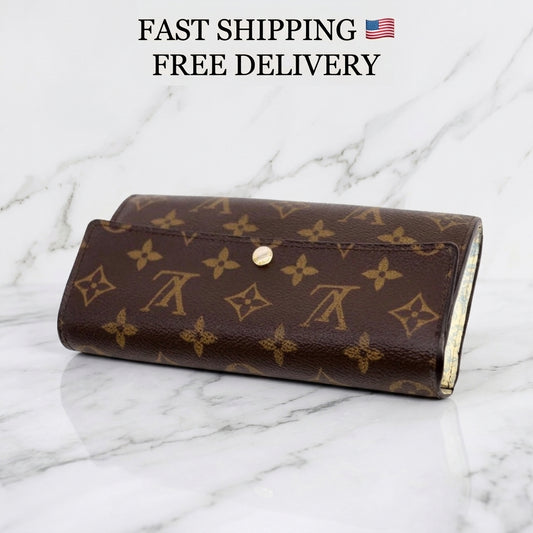 Louis Vuitton Sarah Monogram Wallet – Limited Edition M61734 – Brown – Rare