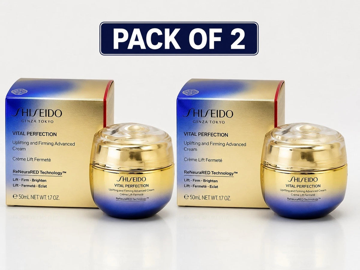 Shiseido Vital Perfection Uplifting Firming ADVANCED Cream 50ml 1.7oz Pack of 2