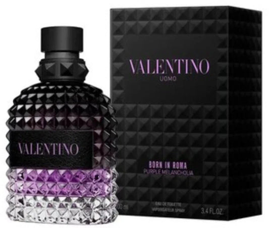 Valentino Uomo Born In Roma Purple Melancholia Eau de Toilette for Men – 3.4 FL OZ / 100 mL – New
