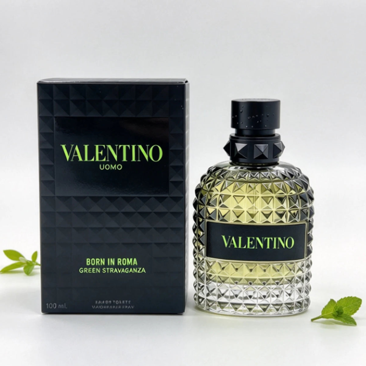 Valentino Uomo Born In Roma Green Stravaganza Eau de Toilette for Men – 3.4 FL OZ / 100 mL – SEALED