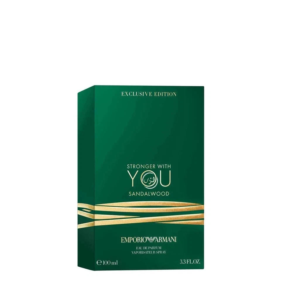 Emporio Armani Stronger With You Sandalwood Eau de Parfum for Men – 100 mL / 3.4 FL OZ
