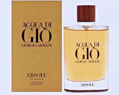 Giorgio Armani Acqua di Giò Absolu Eau de Parfum for Men – 100 mL / 3.4 FL OZ – New &amp; Sealed
